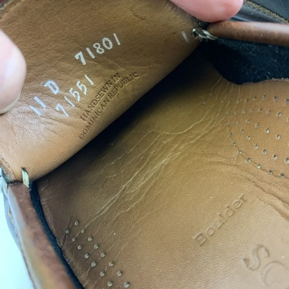 Allen Edmonds Boulder Venetian Driving Moccasin Loafer Black Brown Leather M 11‎